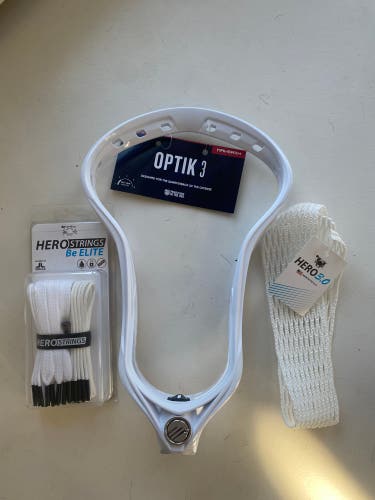 New Attack & Midfield Unstrung Optik 3.0 Head With Hero 3.0 Mesh And Hero Strings