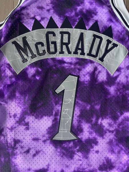 Men's Mitchell & Ness Tracy McGrady Purple Toronto Raptors 1998/99 Galaxy Swingman Jersey Size: Large