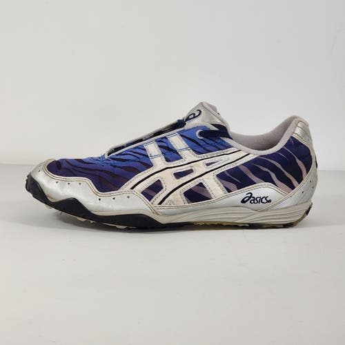 ASICS Sprinter GN204 Men's Size 9 Blue / Silver / White Track and Field Cleats