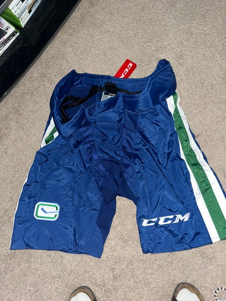 Vancouver Canucks XL Bauer Nexus Shell Hockey Pants Pro Stock Blue |  SidelineSwap