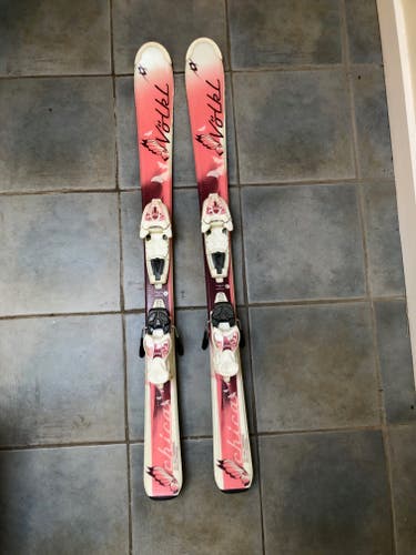Used Kid's Volkl 110 cm All Mountain Chica Skis With Bindings
