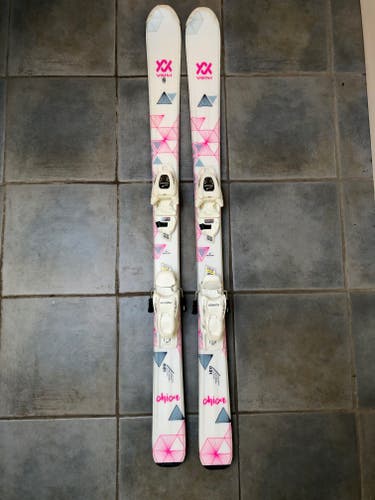 Used Kid's 2021 Volkl 120 cm All Mountain Chica Skis With Bindings