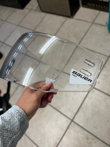 Bauer Pro Straight Visor Clear