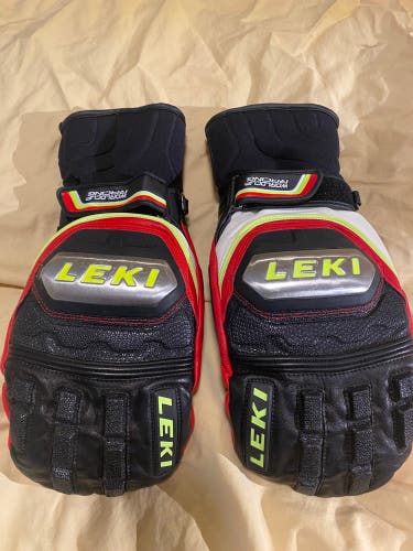 Leki Worldcup Titanium S Ski Racing Mitts Mittens Size 9.5