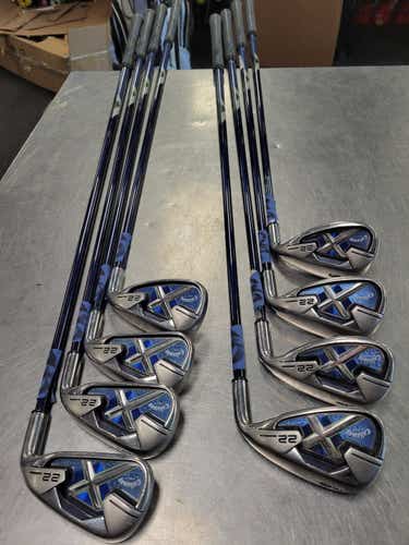 Used Callaway X22 5i-gw Aw Ladies Flex Graphite Shaft Iron Sets