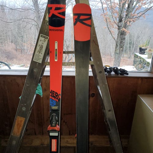 Used Unisex 2020 Rossignol 165 cm Racing Hero FIS GS Pro Skis With Bindings Max Din 10