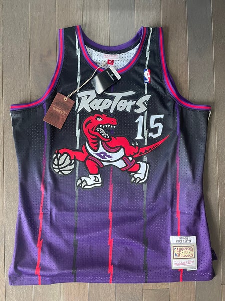 Mitchell & Ness Toronto Raptors Fadeaway Vince Carter Jersey Men's $135  MSRP XL