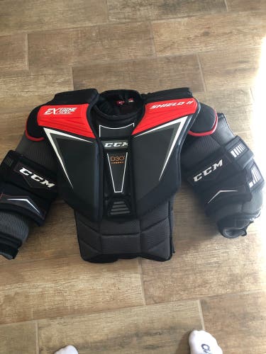 Used Small CCM Extreme Flex Shield 2 Goalie Chest Protector