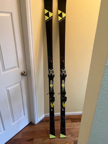 Used 2020 Fischer 188 cm Racing RC4 World Cup GS Skis With Bindings Max Din 17 Radius >30