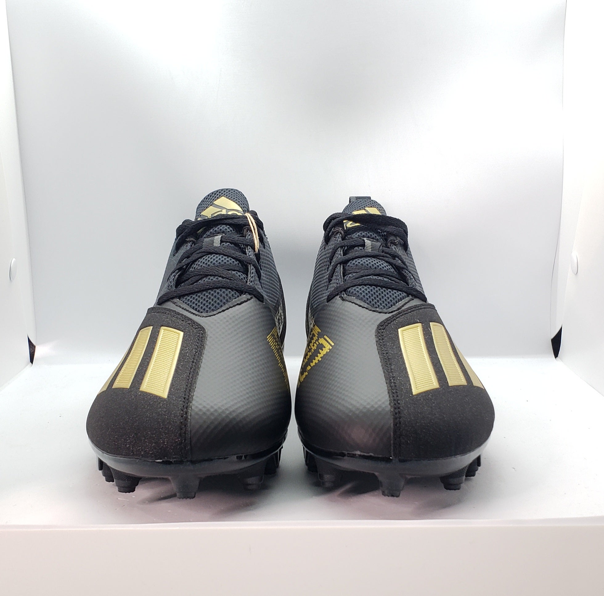 NEW Adidas Adizero Spark Football Cleats Black Gold FY8361 Men's