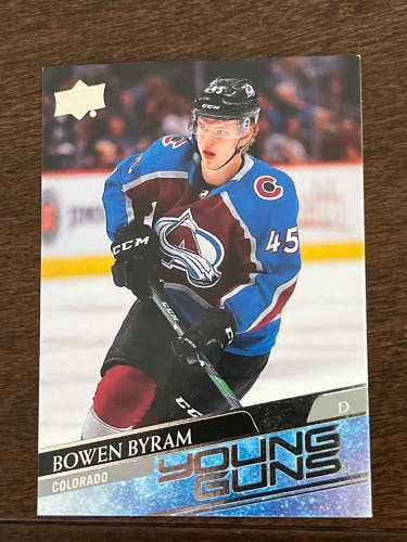 2020-2021 Upper Decks Bowen Byram Young Guns Hockey Card