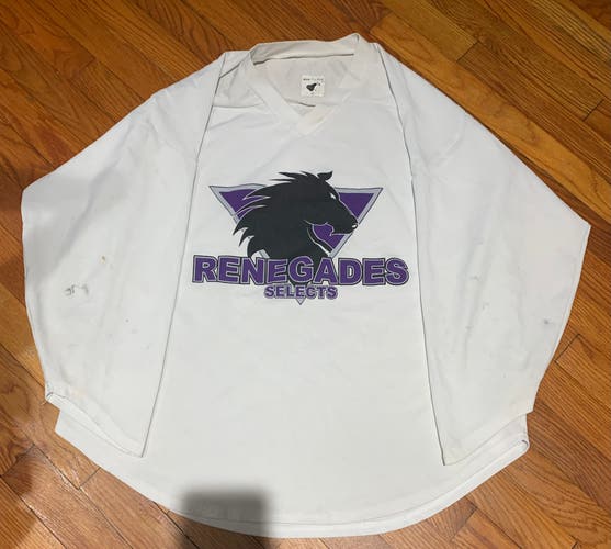 White Epic Renegades Adult Medium Jersey
