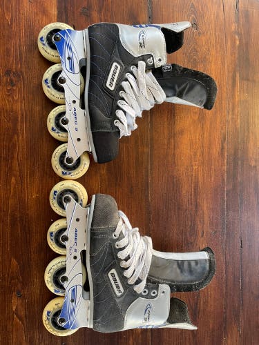 Used Bauer Regular Width Size 6 Inline Skates