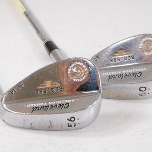 Cleveland 588 Forged Chrome 2012 56*, 60* Wedge Set Right TC Steel # 137847