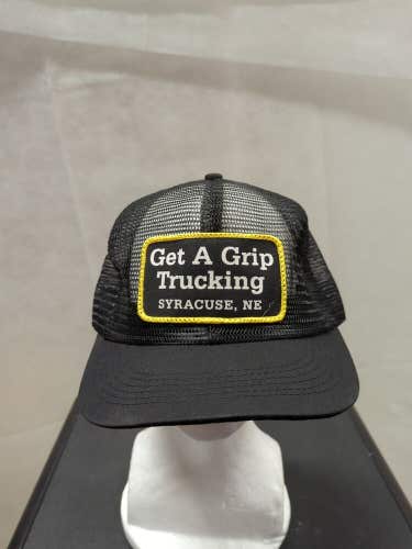 Vintage Get A Grip Trucking Syracuse, NE all Mesh Trucker Snapback Hat K-Product