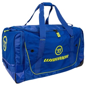 New Warrior Q20 hockey wheeled roller bag large 37" royal yellow cargo equipment