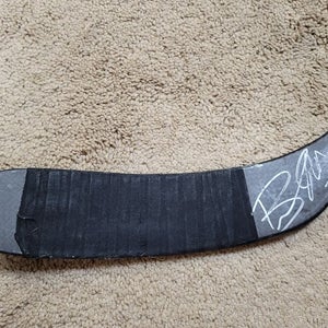 BRANDON MONTOUR 16'17 ROOKIE Signed Anaheim Ducks NHL Game Used Hockey Stick COA