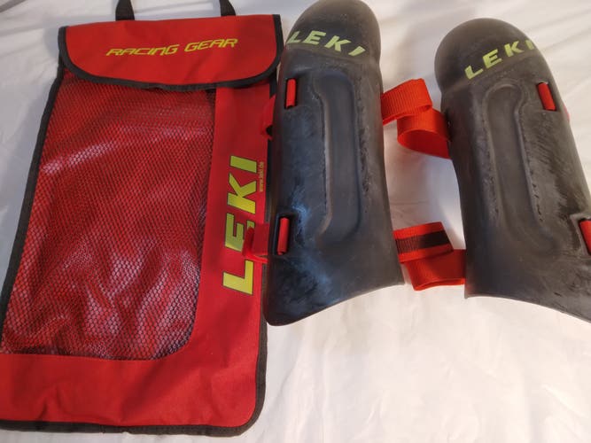Leki SL Shin Guards – Blk – 14.5“ – w/carry bag