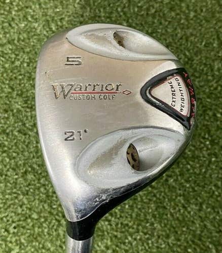 Warrior Custom Golf 5 Wood 21* / LH / Senior Graphite ~42.5" / jl4693