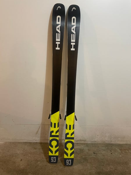 Used Men's 2020 HEAD 184 cm All Mountain Kore Skis With Bindings Max Din 14