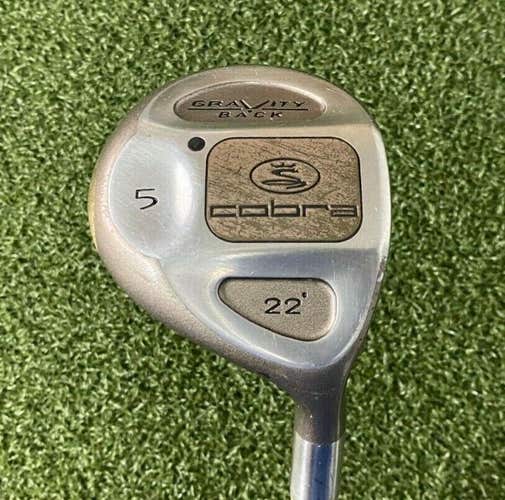 Cobra Gravity Back 5 Wood 22* / RH / Ladies Graphite ~39.25" / New Grip / jl5145