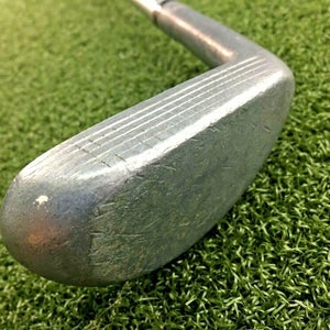 Kroydon Putter /  RH  /  Fluted Steel ~34" / Nice Original Leather Grip / mm6773