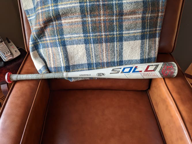 Used USSSA Certified 2019 Louisville Slugger Alloy Solo 619 Bat (-10) 19 oz 29"