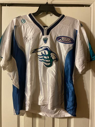 Mark Millon game worn Baltimore Bayhawk Autographed Jersey