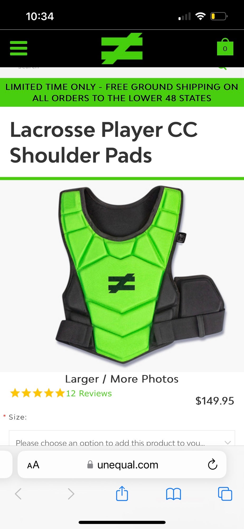 Unequal CC Shoulder Pads