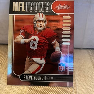 2019 Panini absolute football, Steve Young San Francisco 49ers trading card