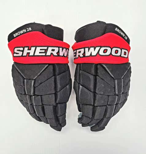 Sher-Wood Code TMP Ottawa Senators Pro Stock Gloves 14"