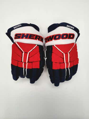 Sher-Wood Code TMP Pro Washington Capitals Pro Stock Gloves 14"