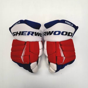 Sher-Wood Rekker M90 Kaapo Kakko New York Rangers Pro Stock Gloves 13"