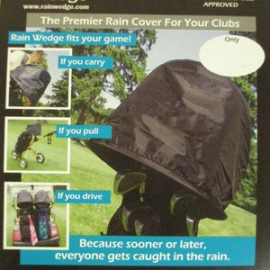 Rain Wedge Rain Cover (Black, 42" L X 2.5" W) Golf Bag Cover NEW