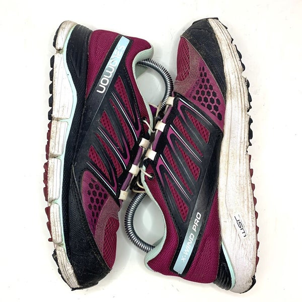 vandaag Premedicatie Betrokken SALOMON Women's Running Shoes Sneakers Purple White Sz 8 Athletic X Wind Pro  | SidelineSwap