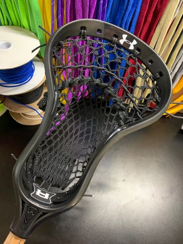 New Custom Strung Under Armour Command Lacrosse head w/ Semi-Soft mesh & Mid Low Pocket