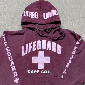 Cape Cod Lifeguard Sweatshirt Adult Small Hoodie Massachusetts Beach Vacation