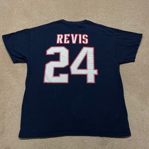 Darrelle Revis New England Patriots T Shirt Men XL Adult Blue NFL Football 24