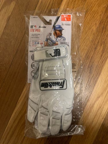 Franklin CFX Pro White Batting Gloves Adult Large