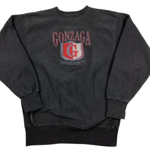 Vintage 90s Champion Gonzaga Bulldogs Reverse weave crewneck. Made in the USA. High-quality. XL