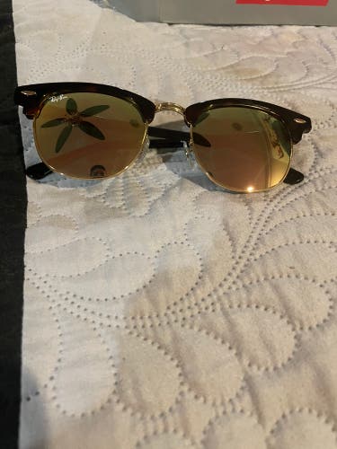 Brown Adult Adult Unisex Raybans Club Master Sunglasses