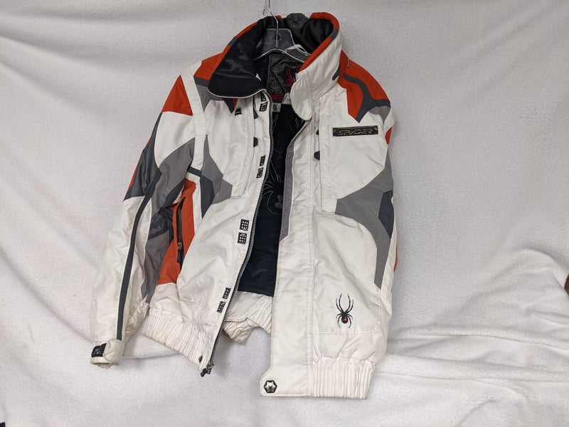 Spyder Insulated Ski/Snowboard Coat Jacket (No Hood) Size Men's Small Color Whi
