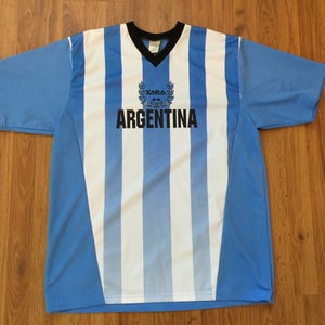 Argentina National Football Team SUPER AWESOME Xara Futbol Size XL Soccer Jersey