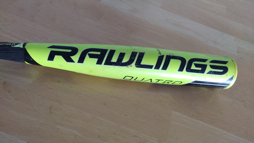Used BBCOR Certified 2018 Rawlings Composite Quatro Bat (-3) 29 oz 32"