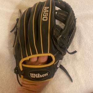 Wilson A450 Black Leather 12” Baseball Glove