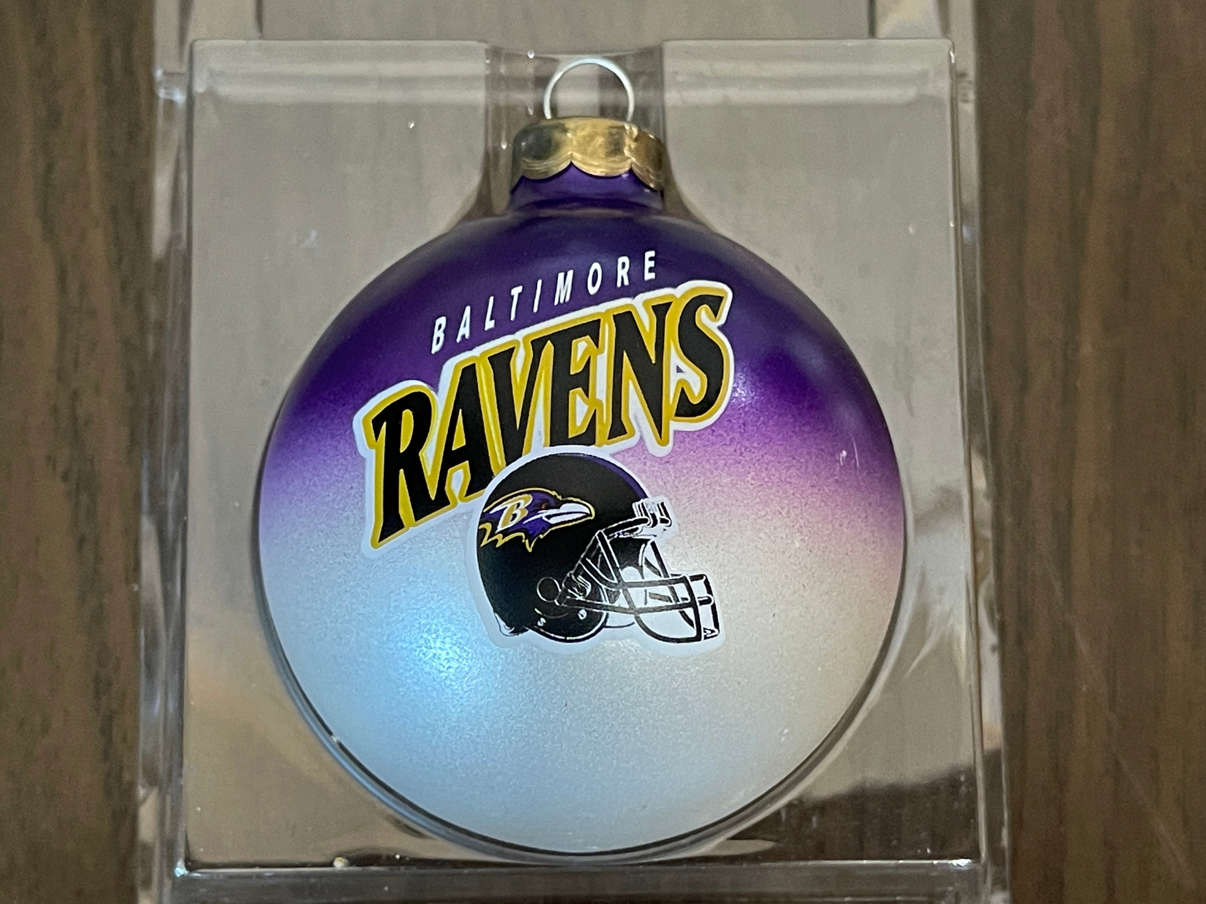 Baltimore Ravens NFL FOOTBALL Topperscot Glass Holiday Xmas