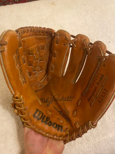 Vintage Kirby Puckett Wilson Autograph Model 11” Baseball Glove
