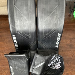 Bauer Mach Goalie Pads, Glove, & Blocker Set - Size Large