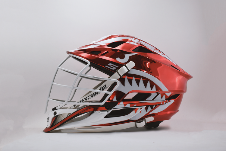 P-40 Cherry Bomber Helmet DECALS - Cascade S