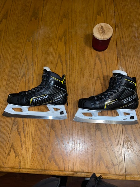 Senior Used CCM Super tacks 9370 Hockey Goalie Skates Regular Width Size 7